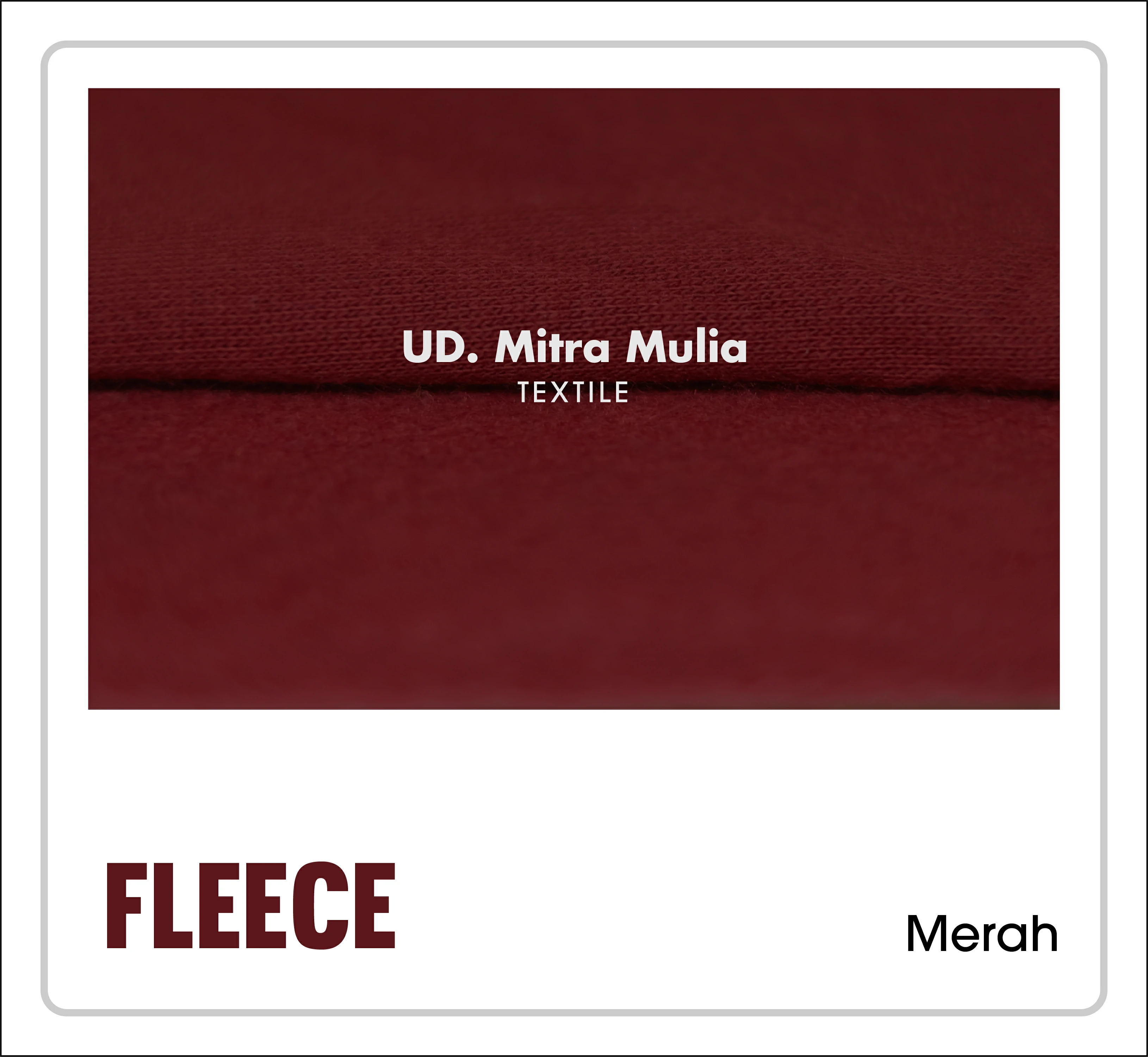 Gambar 1. Fleece Kode Warna Merah Part 1