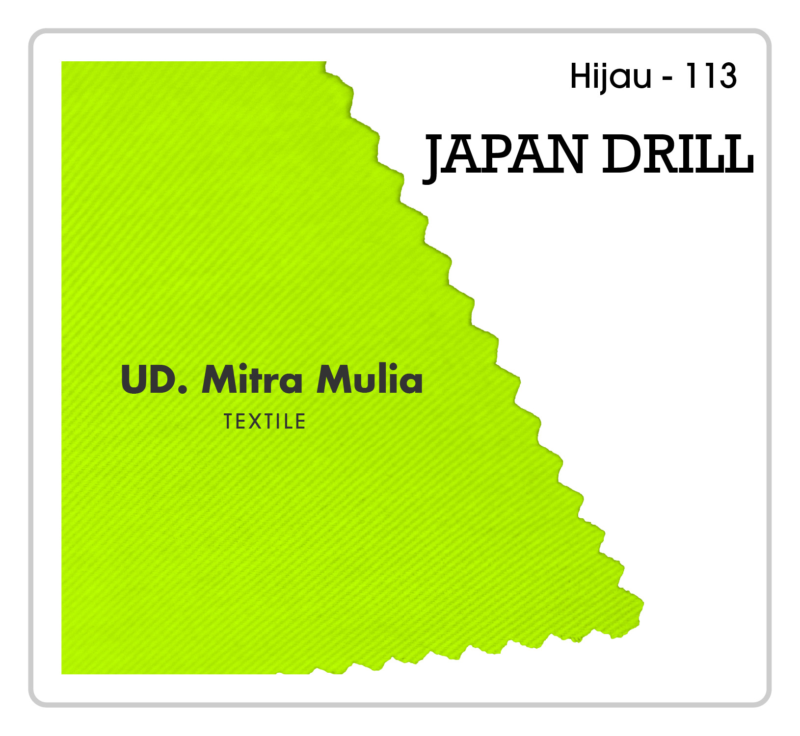 Gambar 2. Japan Drill Kode 113 Warna Hijau Neon Part 2