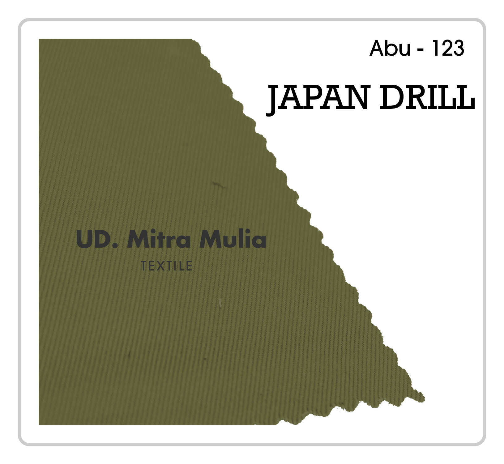Gambar 1. Japan Drill Kode 123 Warna Abu Satpol PP Part 1