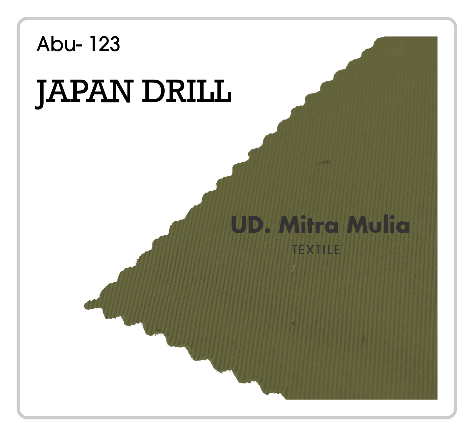 Gambar 2. Japan Drill Kode 123 Warna Abu Satpol PP Part 2