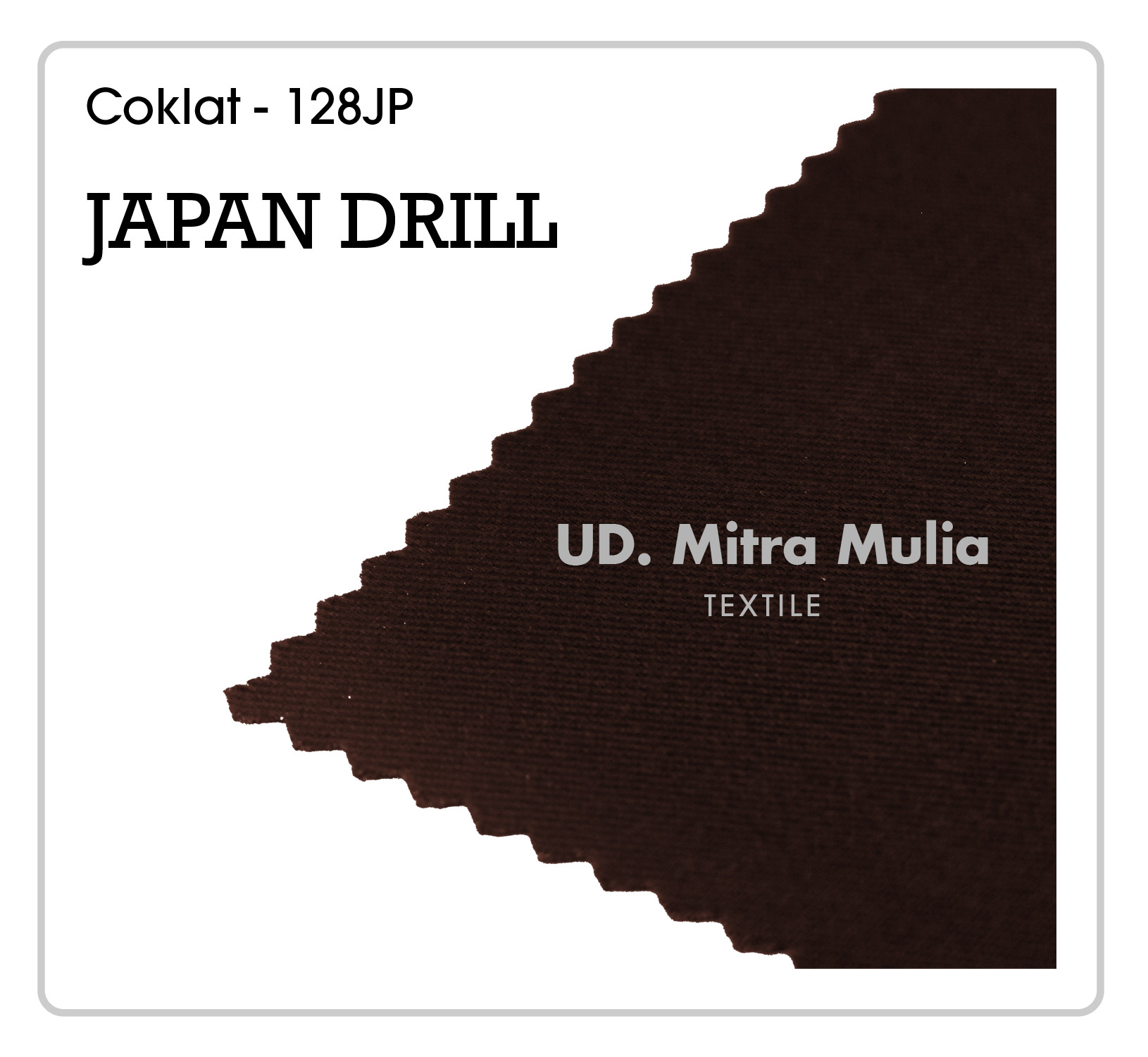 Gambar 3. Japan Drill Kode 128JP Warna Coklat Pramuka Part 3