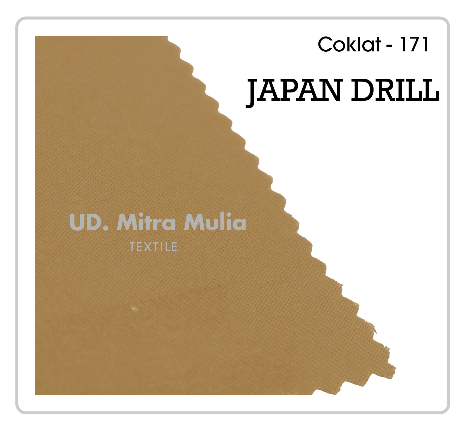Gambar 1. Japan Drill Kode 171 Warna Coklat Atasan Pramuka Part 1