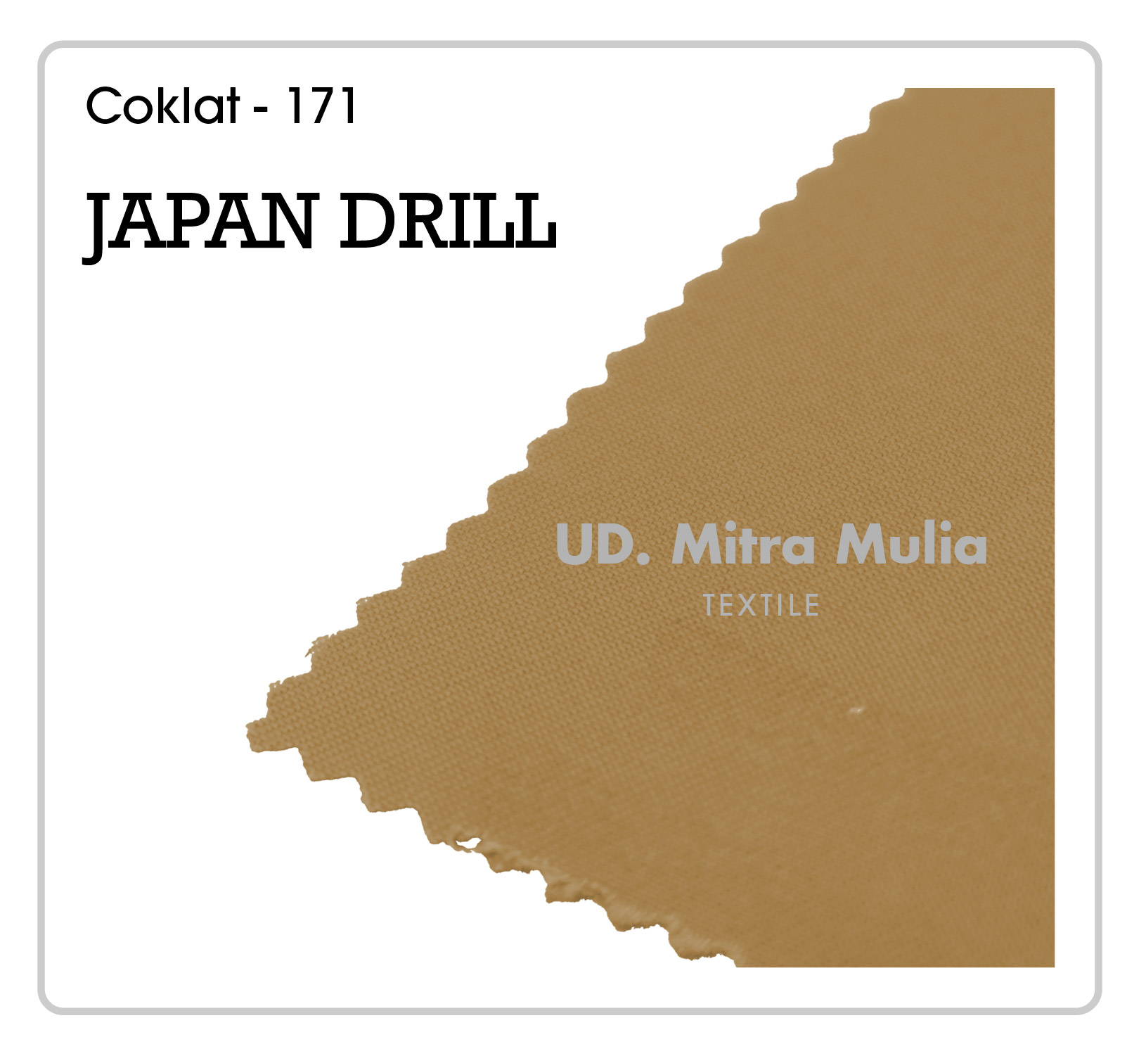 Gambar 3. Japan Drill Kode 171 Warna Coklat Atasan Pramuka Part 3