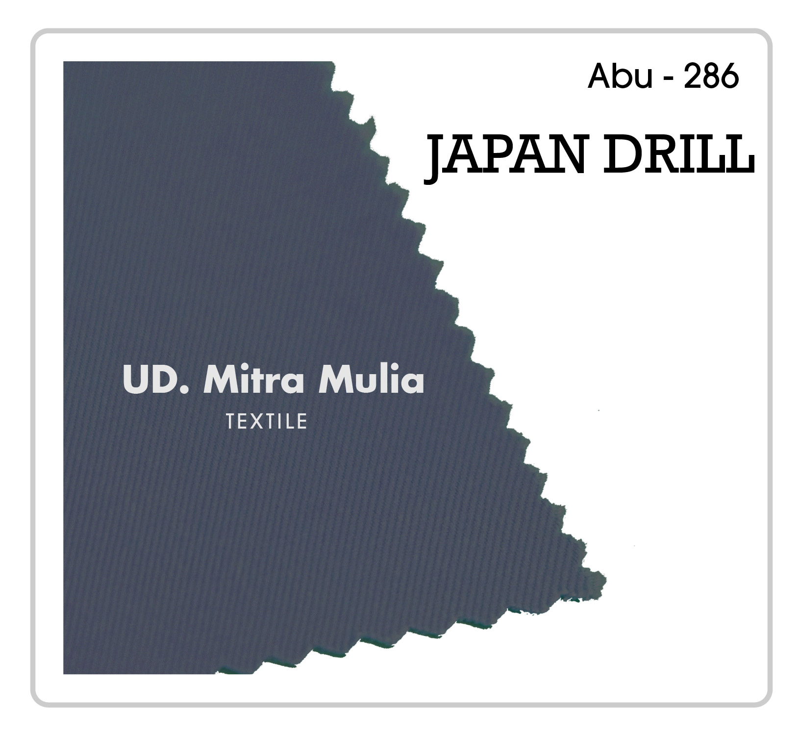 Gambar 1. Japan Drill Kode 286 Warna Abu SMA Part 1