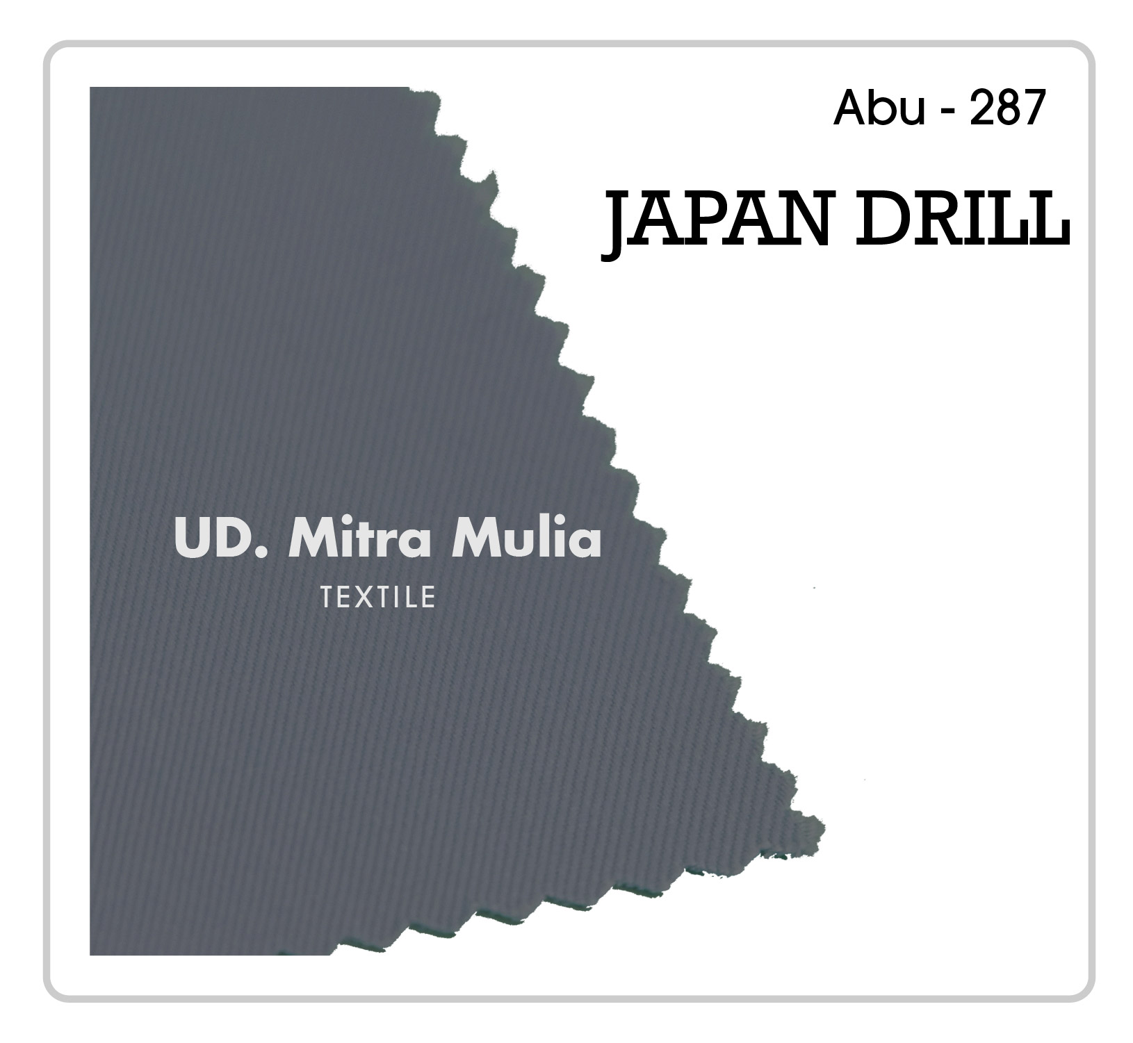 Gambar 1. Japan Drill Kode 287 Warna Abu SMA Part 1