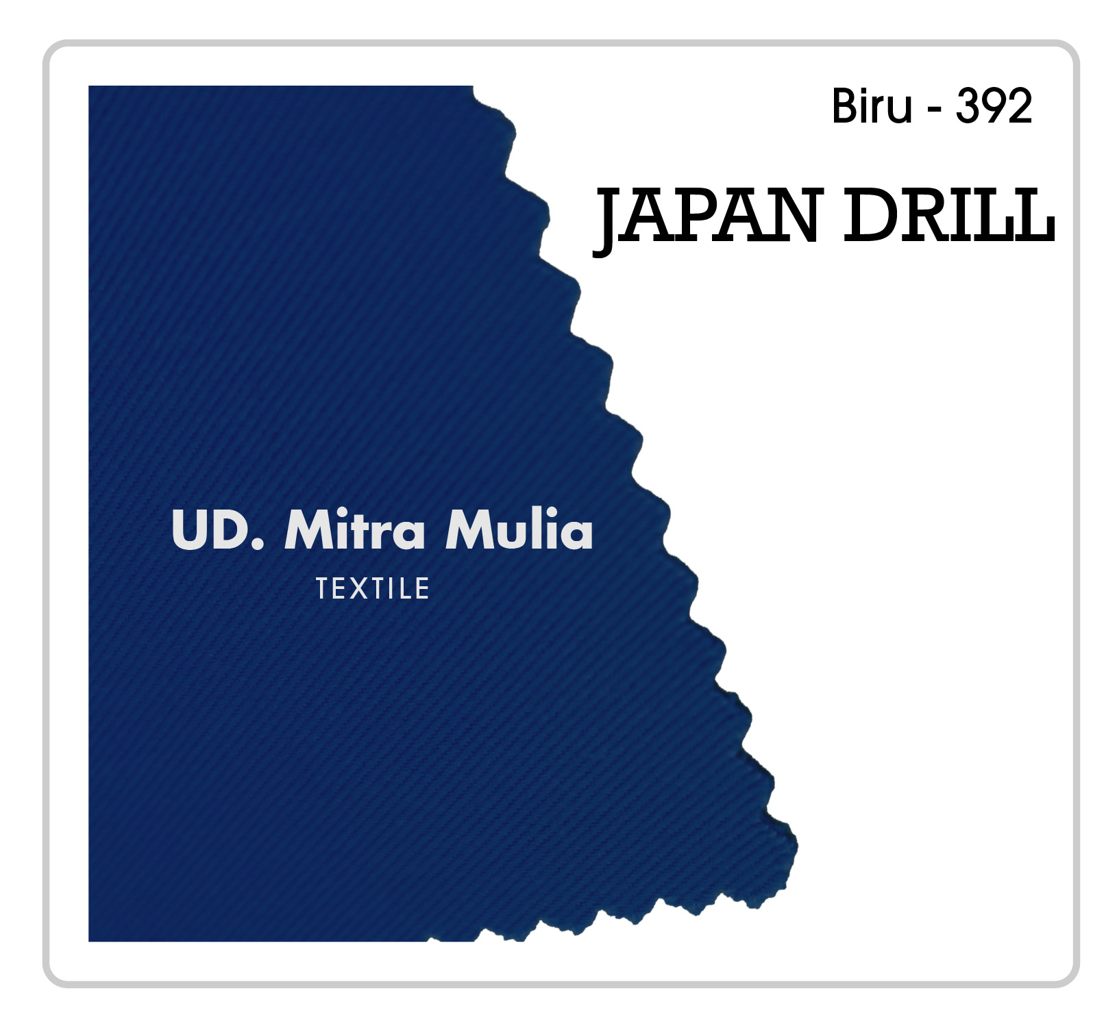 Gambar 1. Japan Drill Kode 392 Warna Biru Part 1