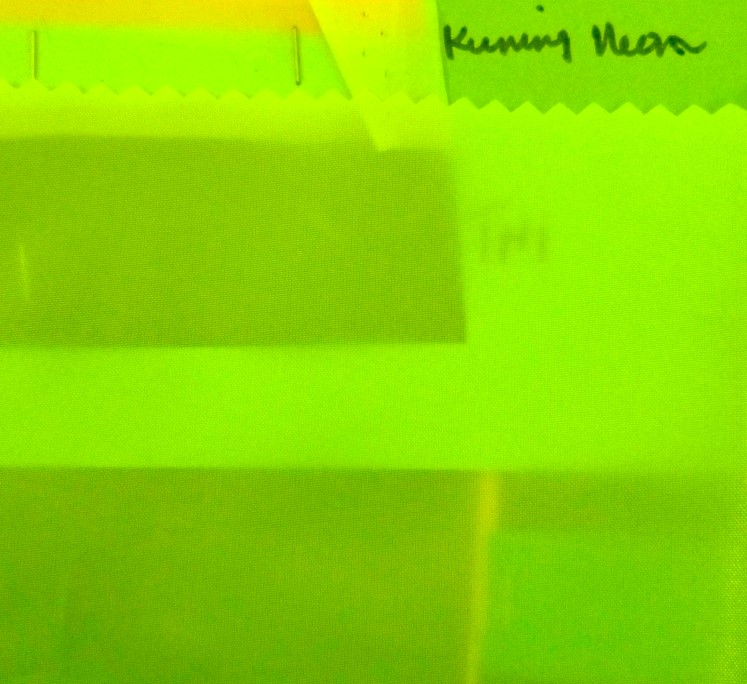 Gambar 2. Water Repellent Warna Kuning Neon Part 2