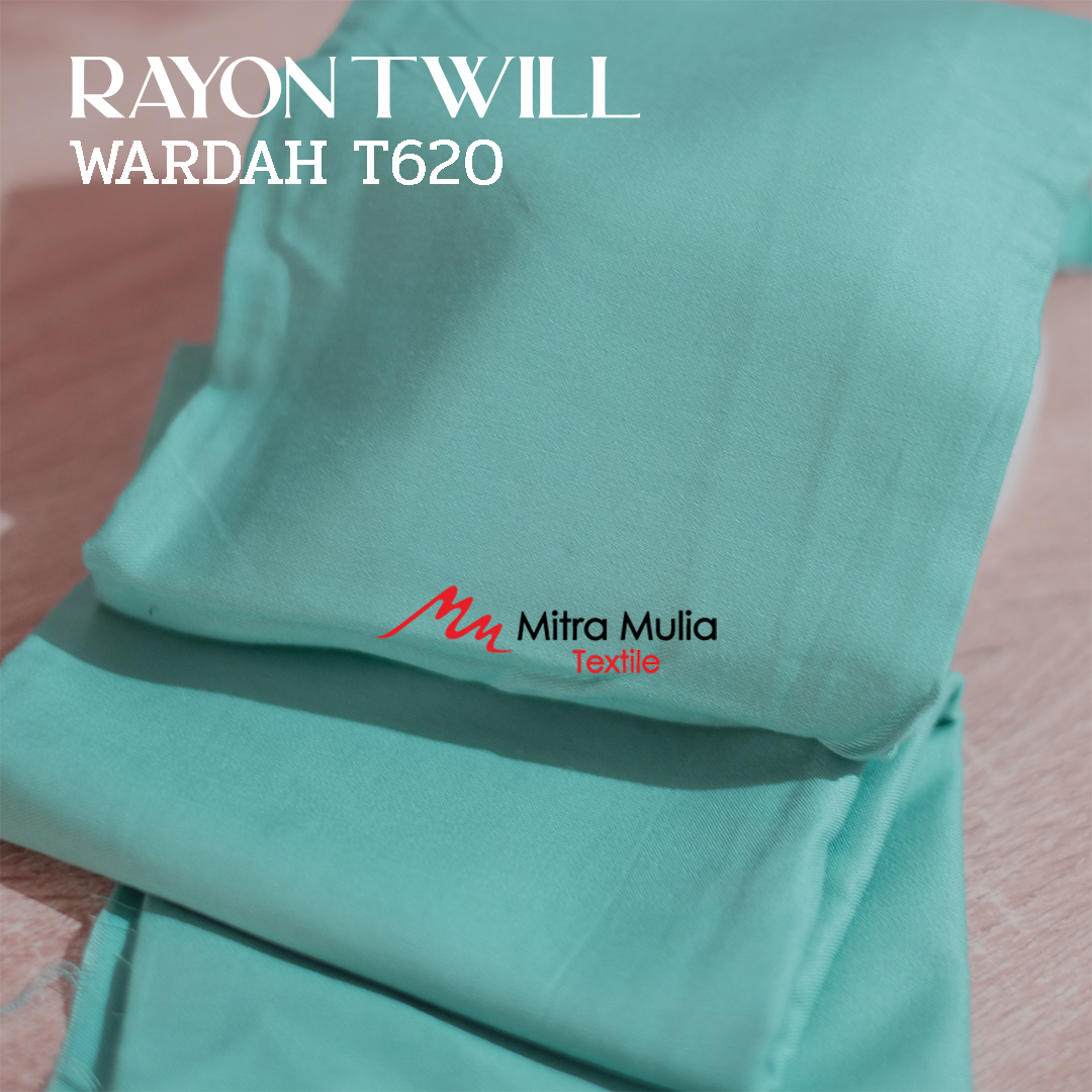 Gambar 2. Rayon Twill Kode T620 Warna Hijau Turkish atau Wardah Part 2