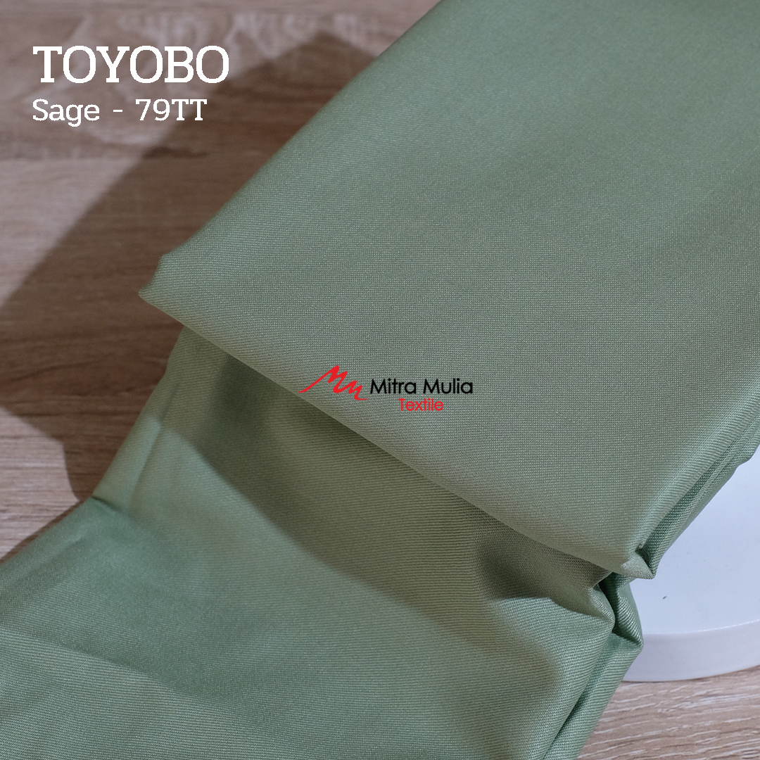 Gambar 1. Toyobo Tojiro Kode 79TT Warna Hijau Sage atau Semen Part 1