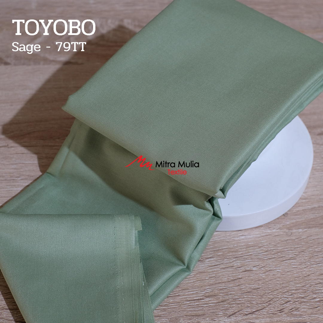 Gambar 2. Toyobo Tojiro Kode 79TT Warna Hijau Sage atau Semen Part 2