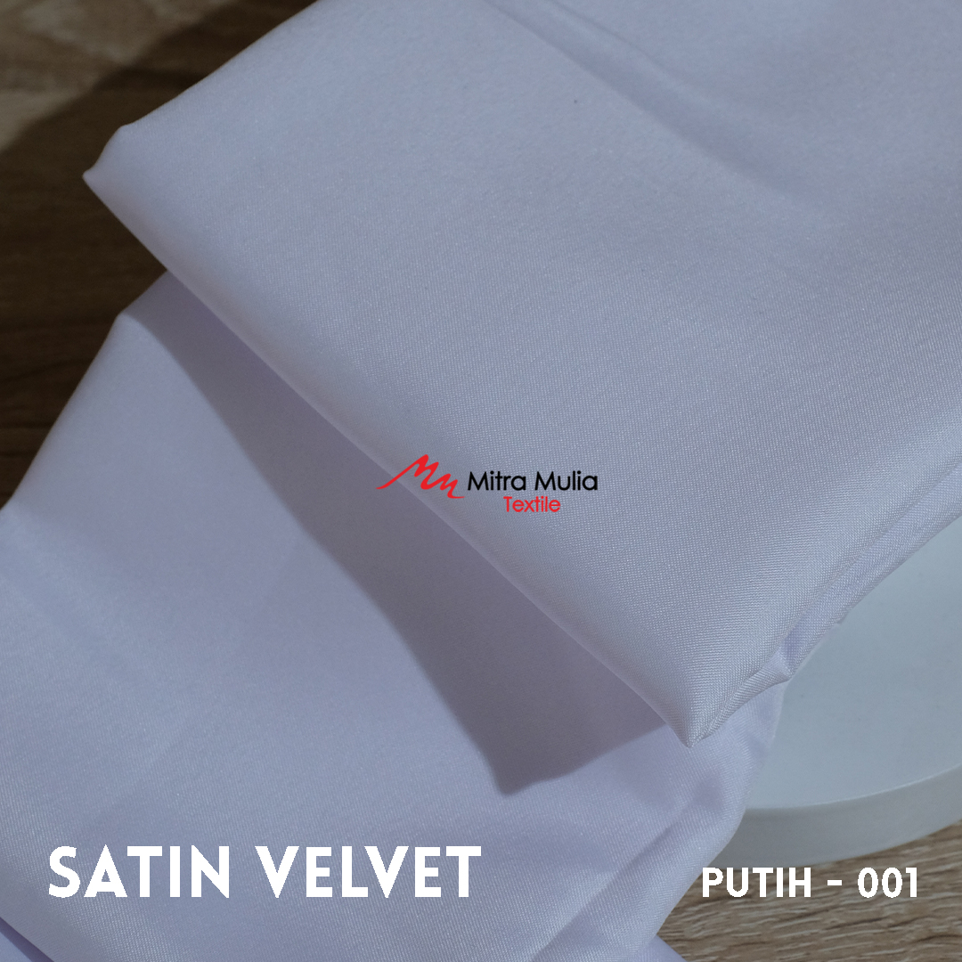 Gambar 1. Satin Velvet Kode 001 Warna Putih Part 1