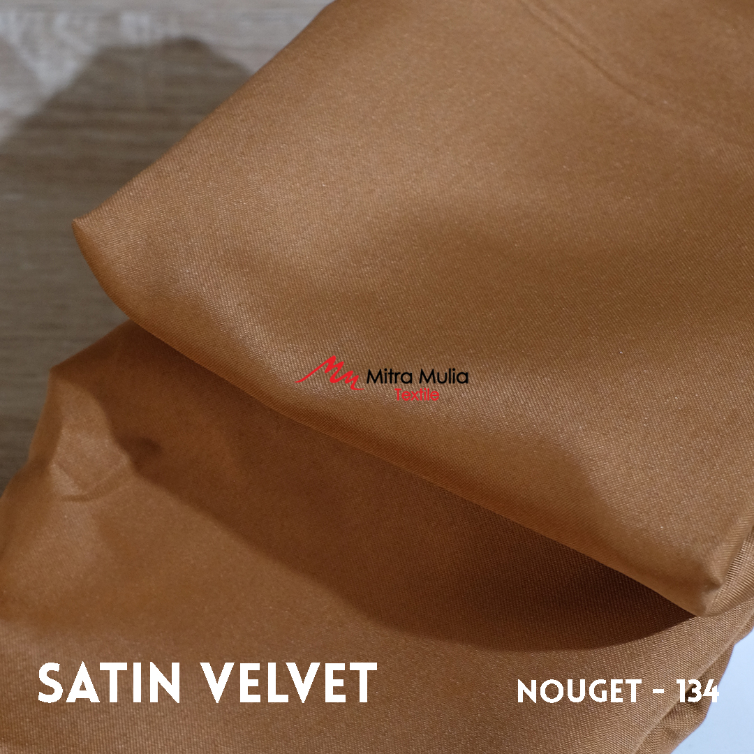 Gambar 1. Satin Velvet Kode 134 Warna Nouget atau Pramuka Atas Part 1