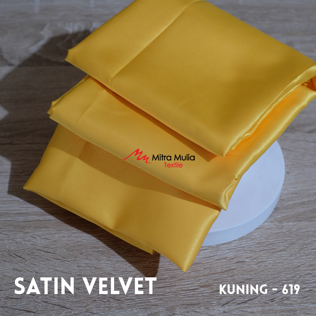 Gambar 2. Satin Velvet Kode 619 Warna Kuning  Part 2