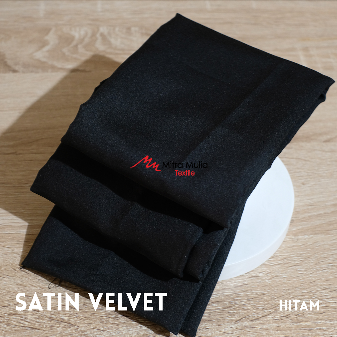 Gambar 2. Satin Velvet Kode Hitam Warna Hitam Part 2