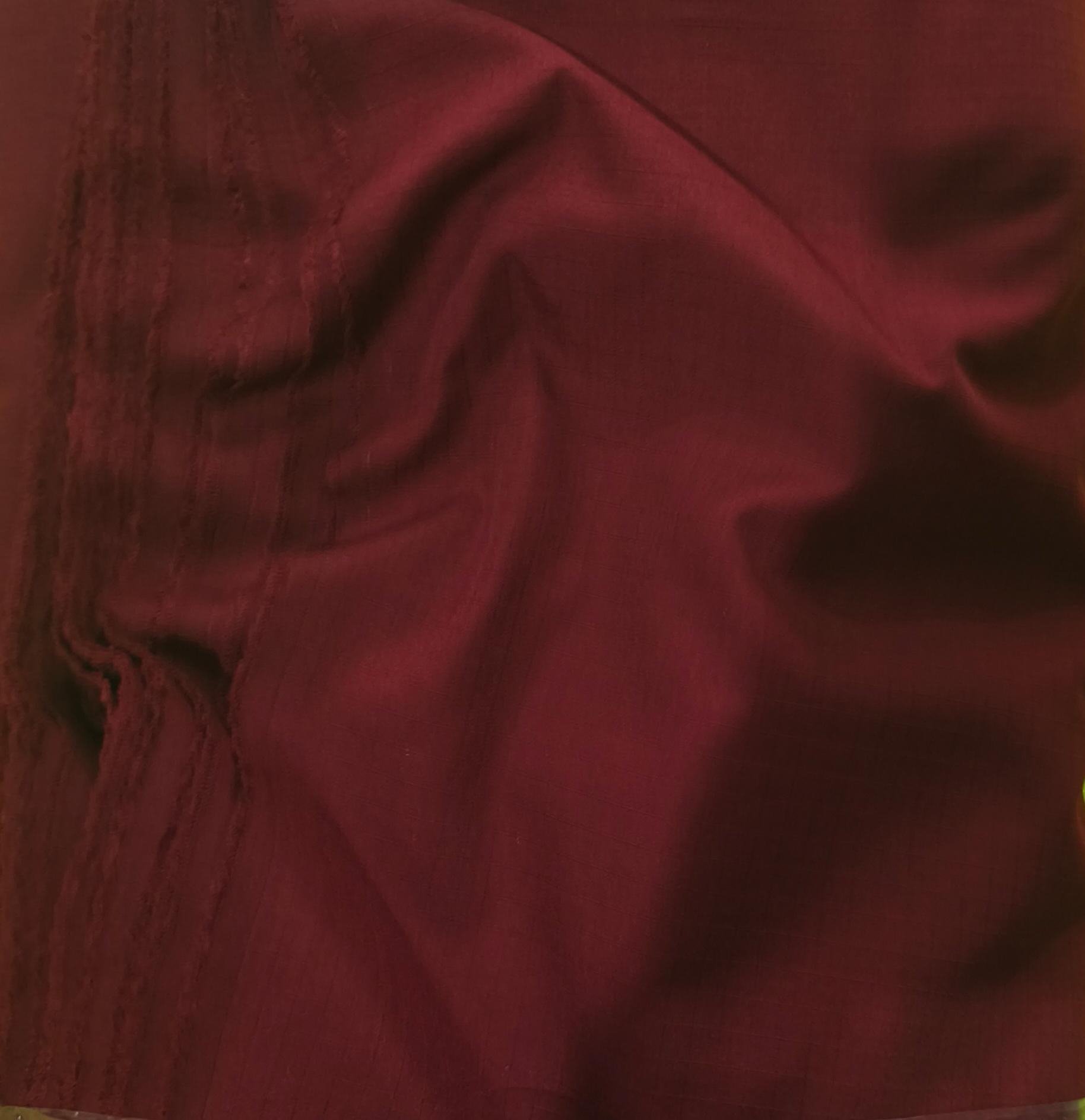 Gambar 1. Ribstop Drill Kode 725 Warna Merah Maroon atau Merah Hati Part 1