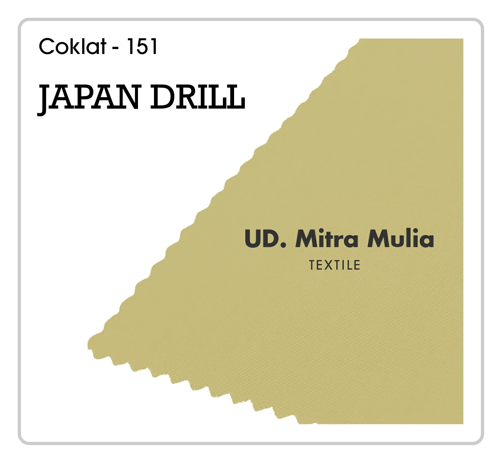 Gambar 1. Japan Drill Kode 151 Warna Cream Part 1