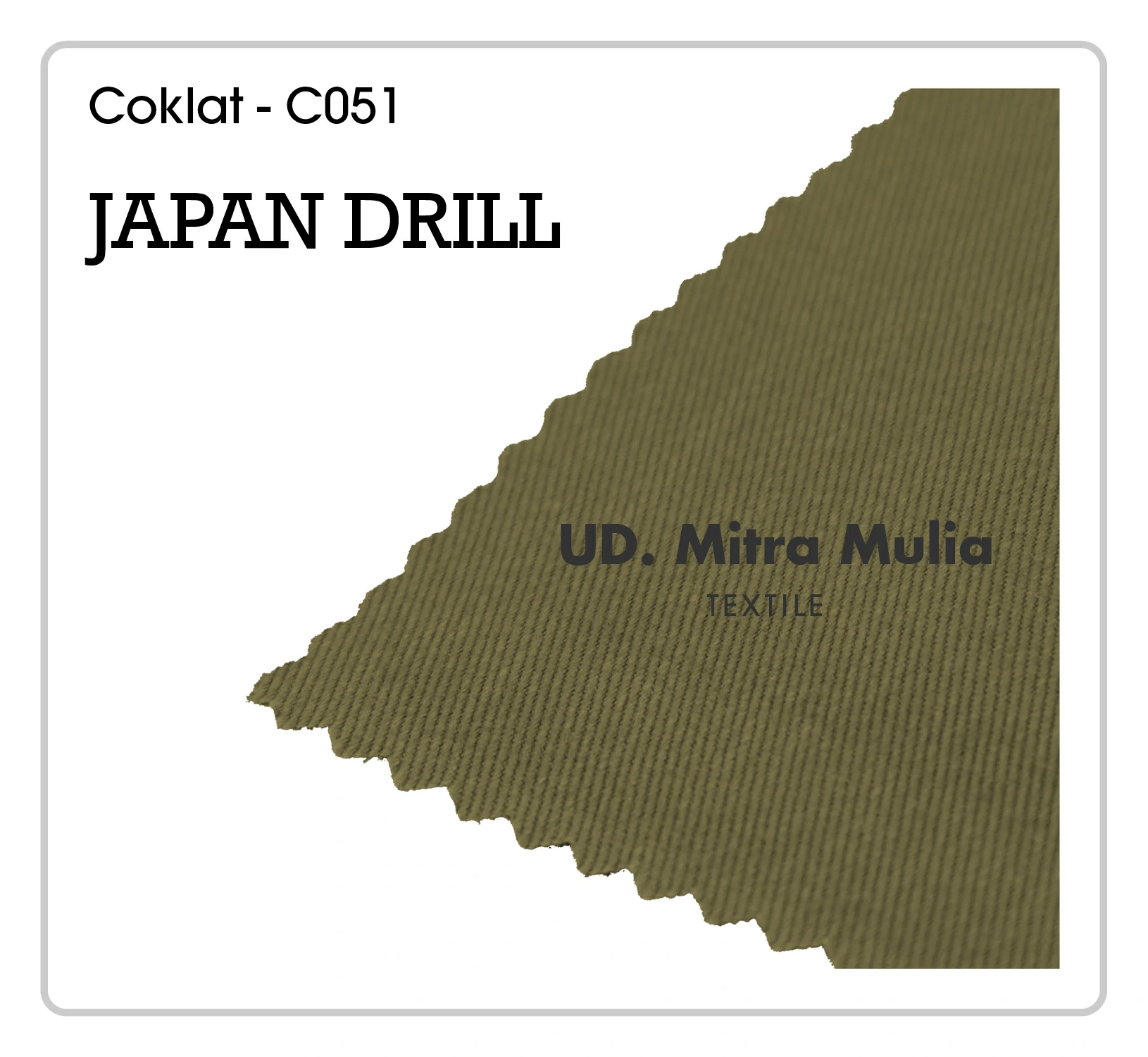 Gambar 1. Japan Drill Kode C051 Warna Coklat Part 1