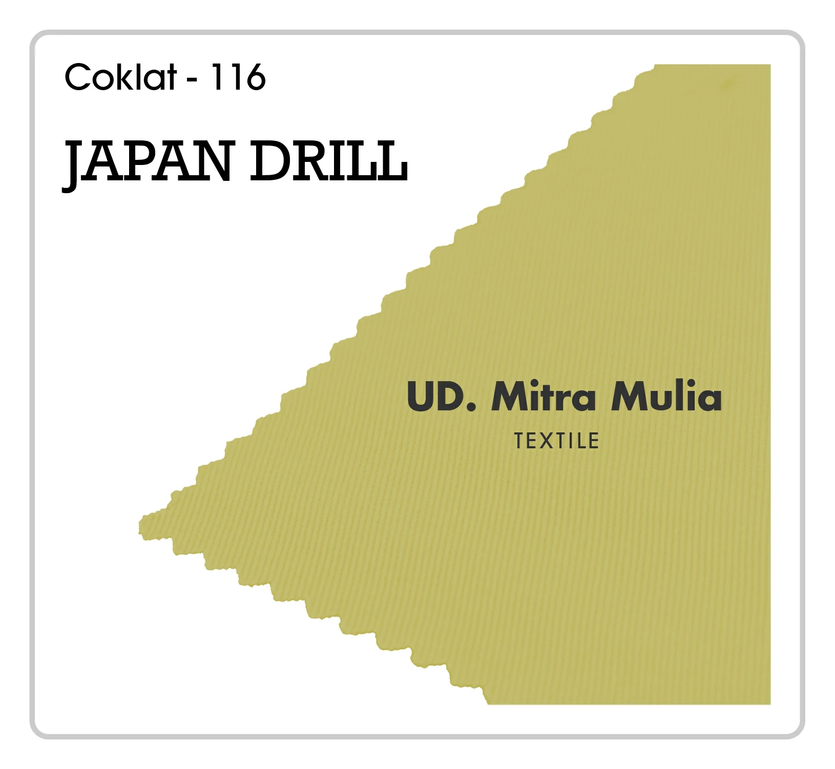 Gambar 1. Japan Drill Kode 116 Warna Coklat Part 1