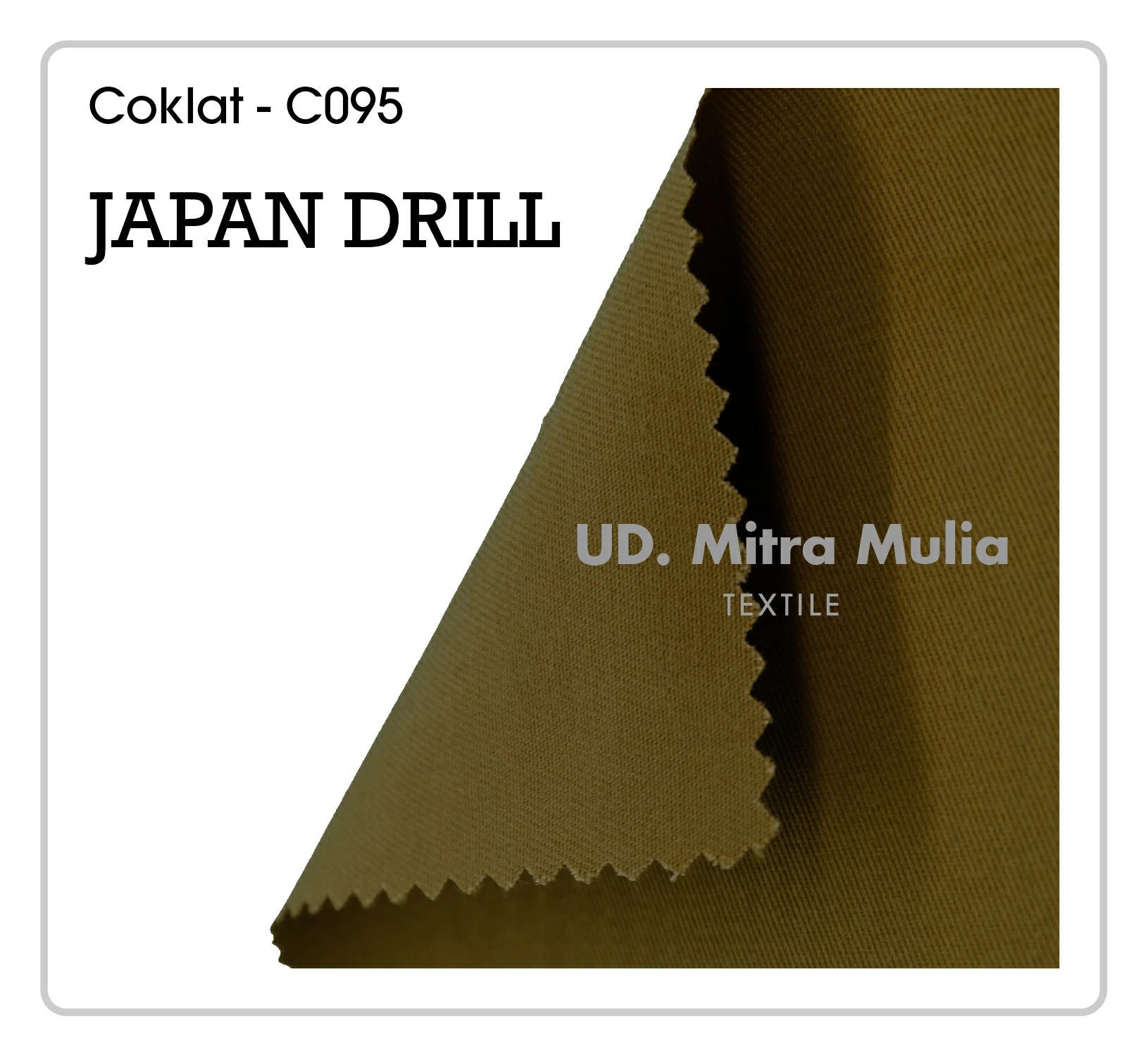 Gambar 3. Japan Drill Kode C095 Warna Coklat Pemda Part 3