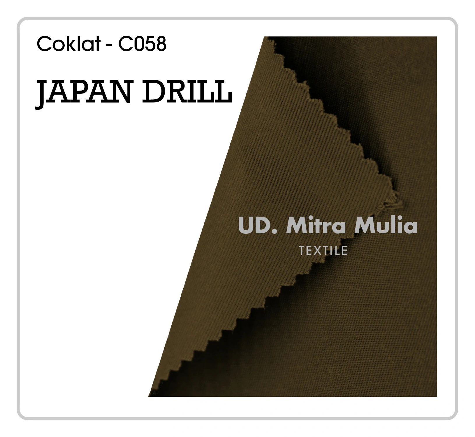 Gambar 2. Japan Drill Kode C058 Warna Coklat Part 2