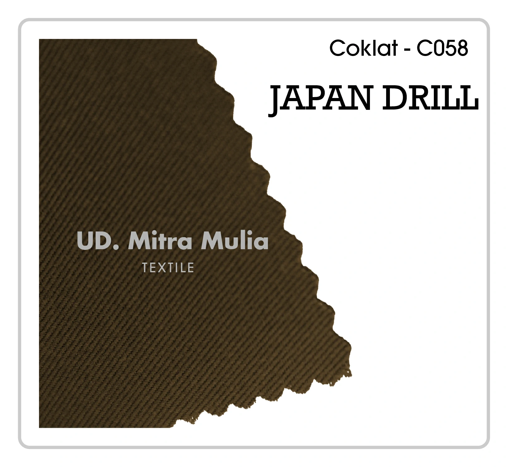 Gambar 3. Japan Drill Kode C058 Warna Coklat Part 3