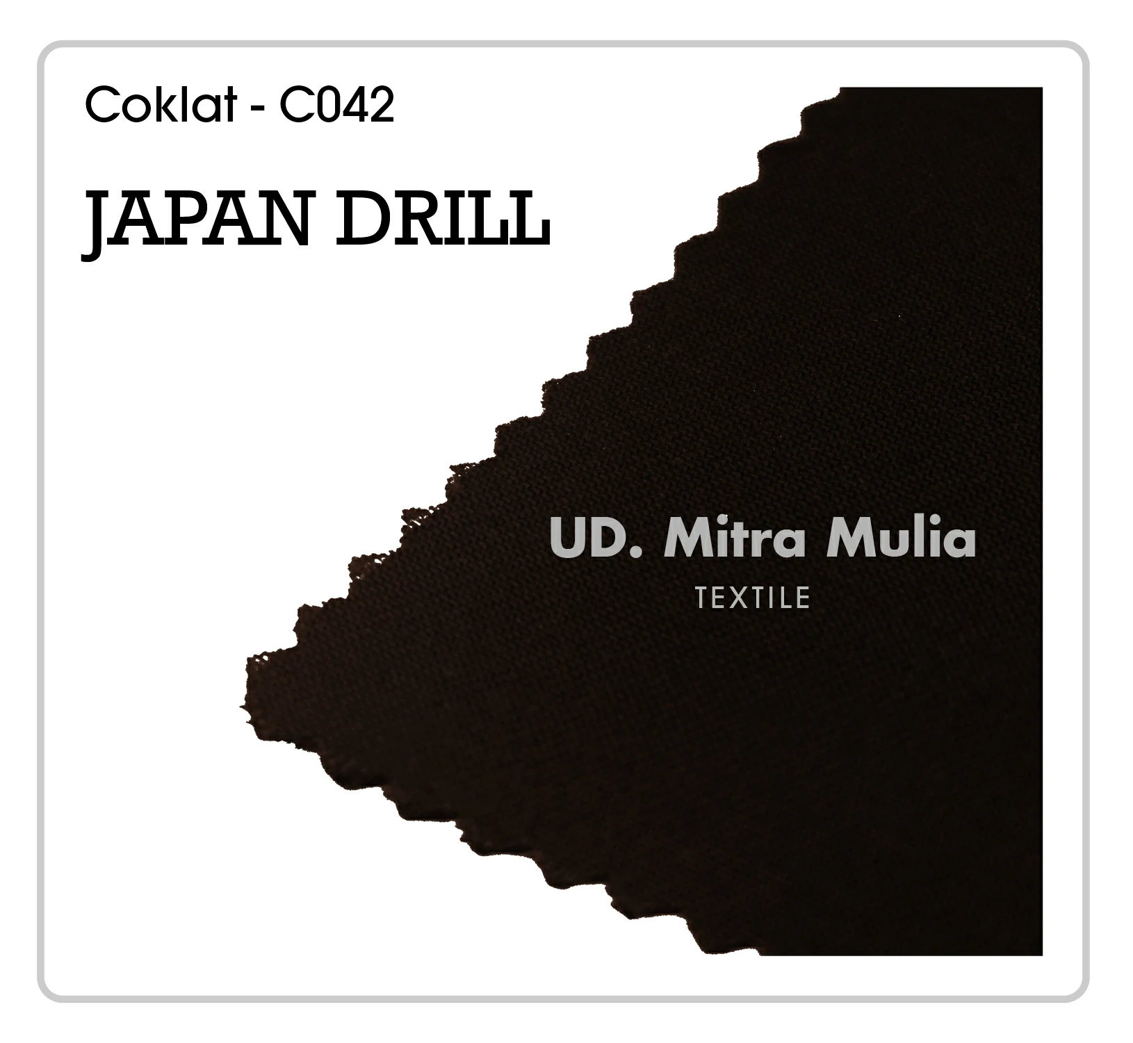 Gambar 1. Japan Drill Kode C042 Warna Coklat Pramuka Part 1