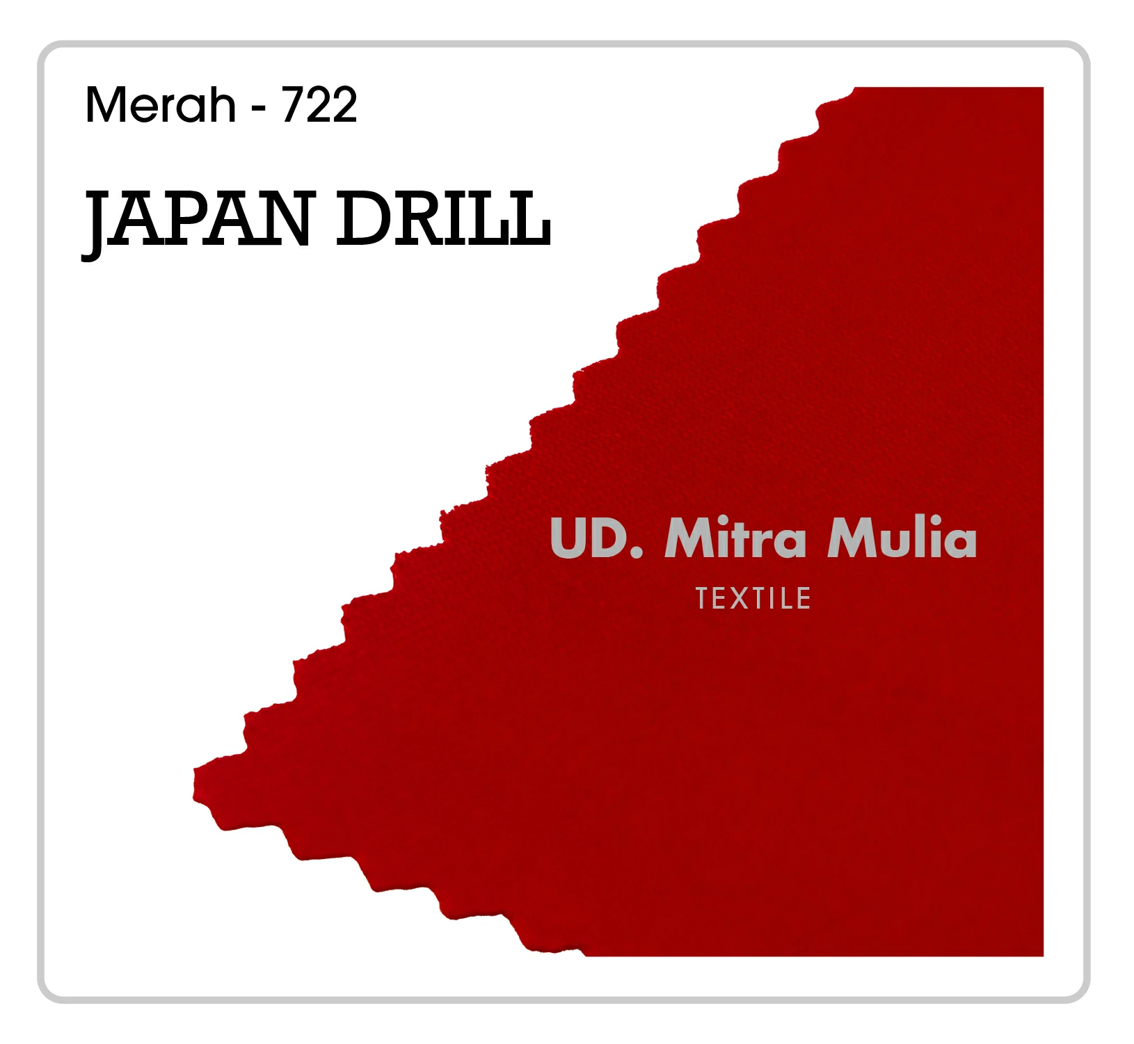 Gambar 1. Japan Drill Kode 722 Warna Merah  Part 1