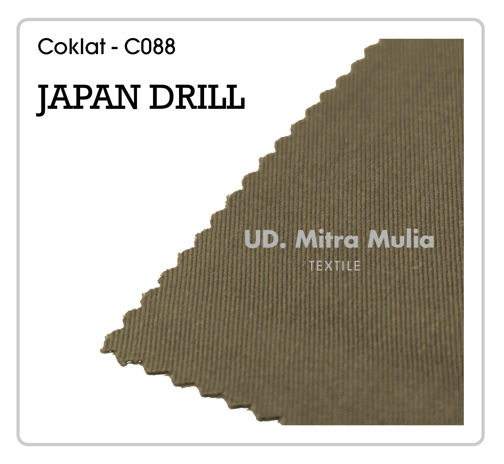 Gambar 1. Japan Drill Kode C088 Warna Coklat Part 1