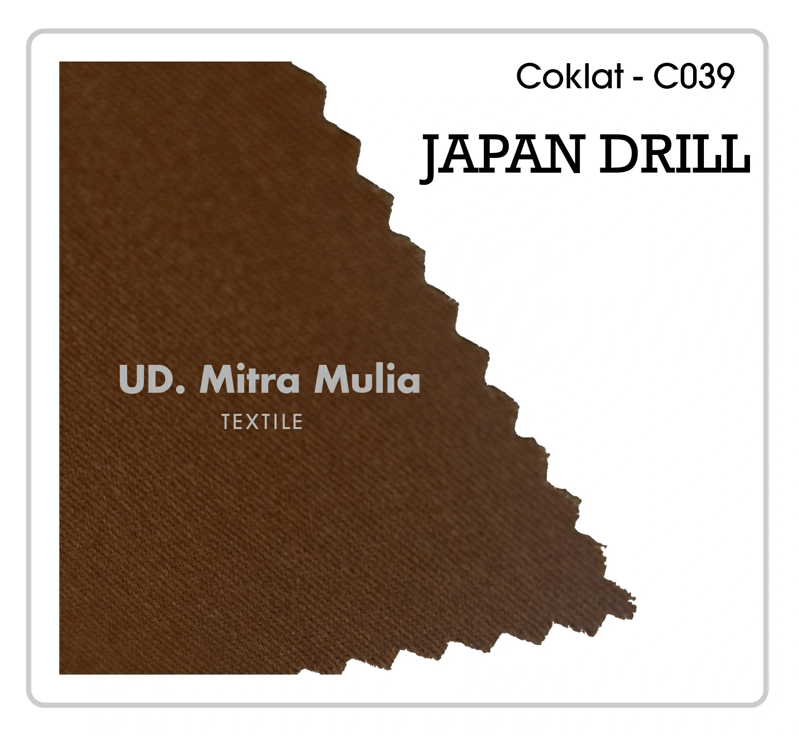 Gambar 3. Japan Drill Kode C039 Warna Coklat Part 3