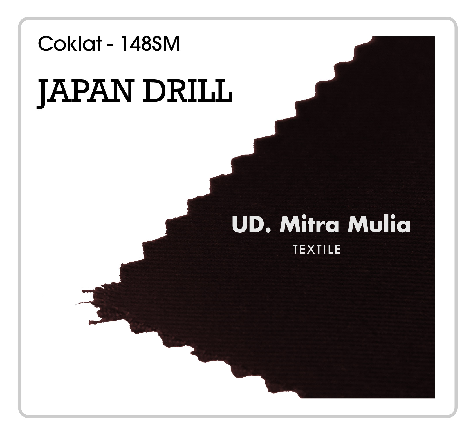 Gambar 1. Japan Drill Kode 148SM Warna Coklat PRAMUKA Part 1