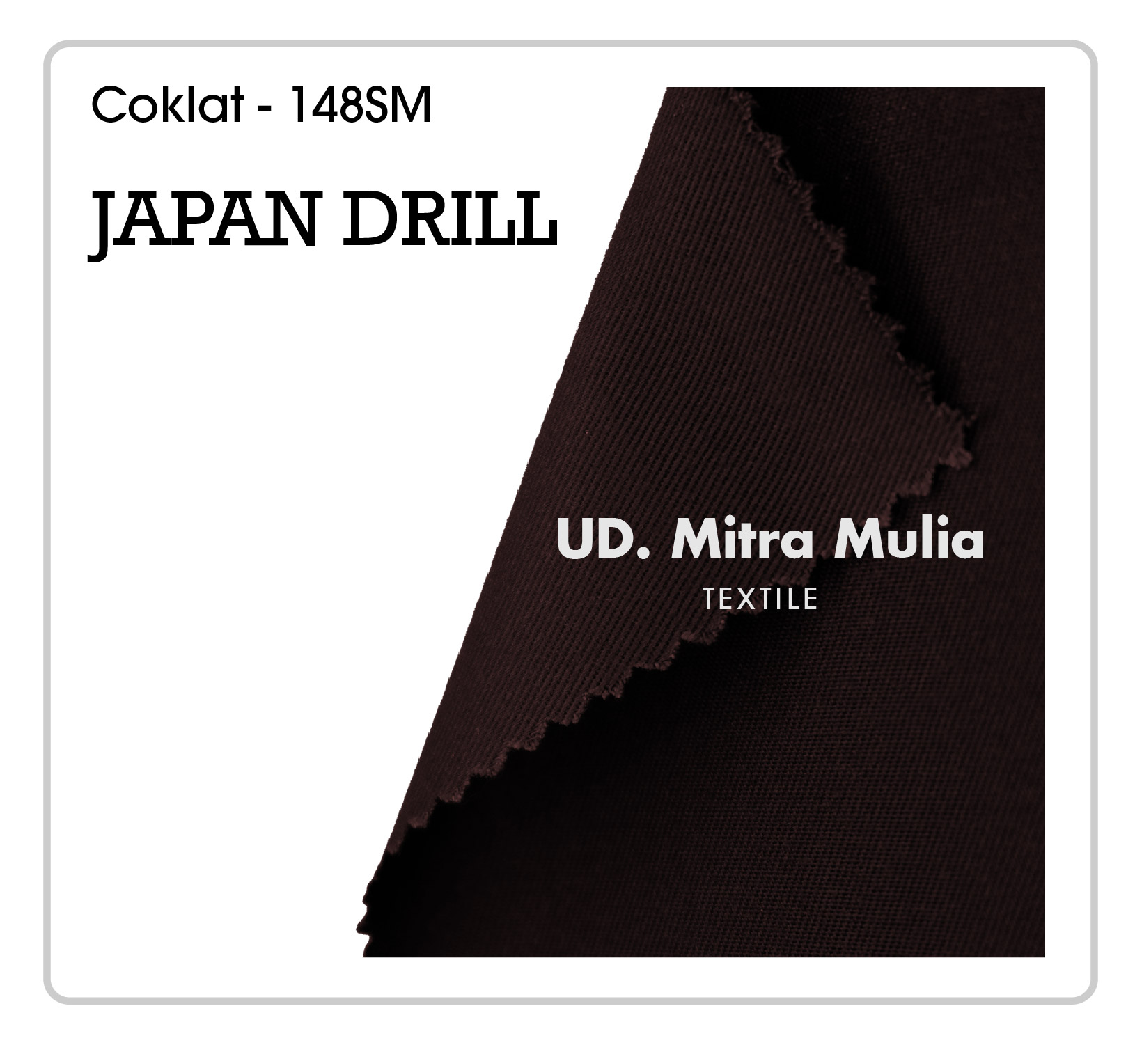 Gambar 2. Japan Drill Kode 148SM Warna Coklat PRAMUKA Part 2