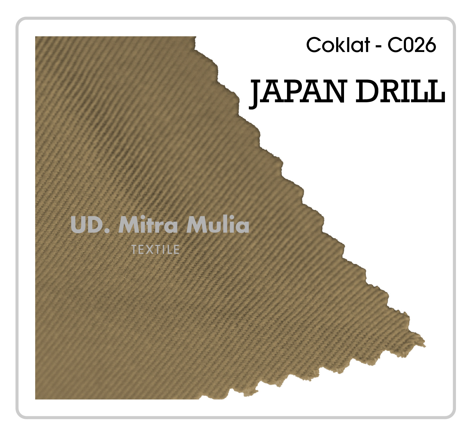 Gambar 3. Japan Drill Kode C026 Warna Coklat Muda Part 3