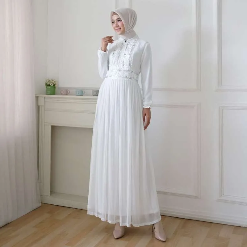 Nah gamis plisket