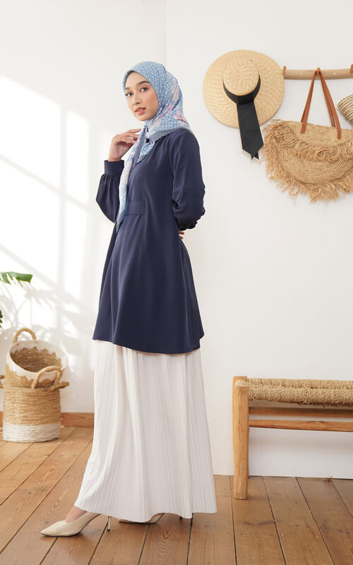  Tunik dengan Rok Chiffon