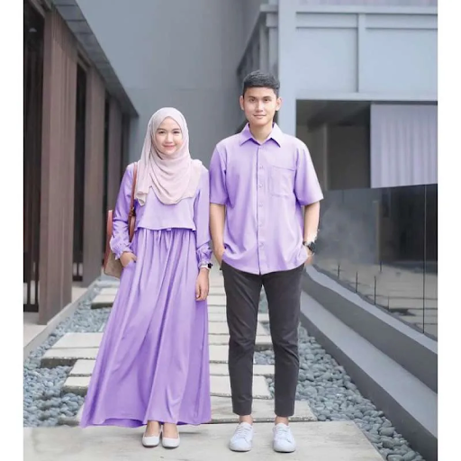  Baju Couple warna Lavender