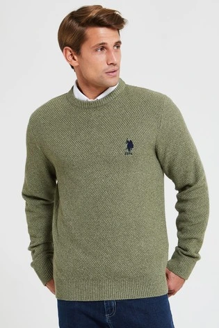 Sweater Polos Waffle Knit 