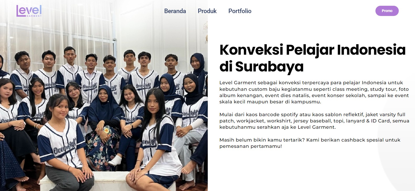   Source: Official Website Level Garment