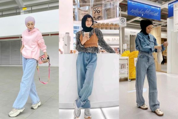 Gaya Hijab Sporty dengan Jeans