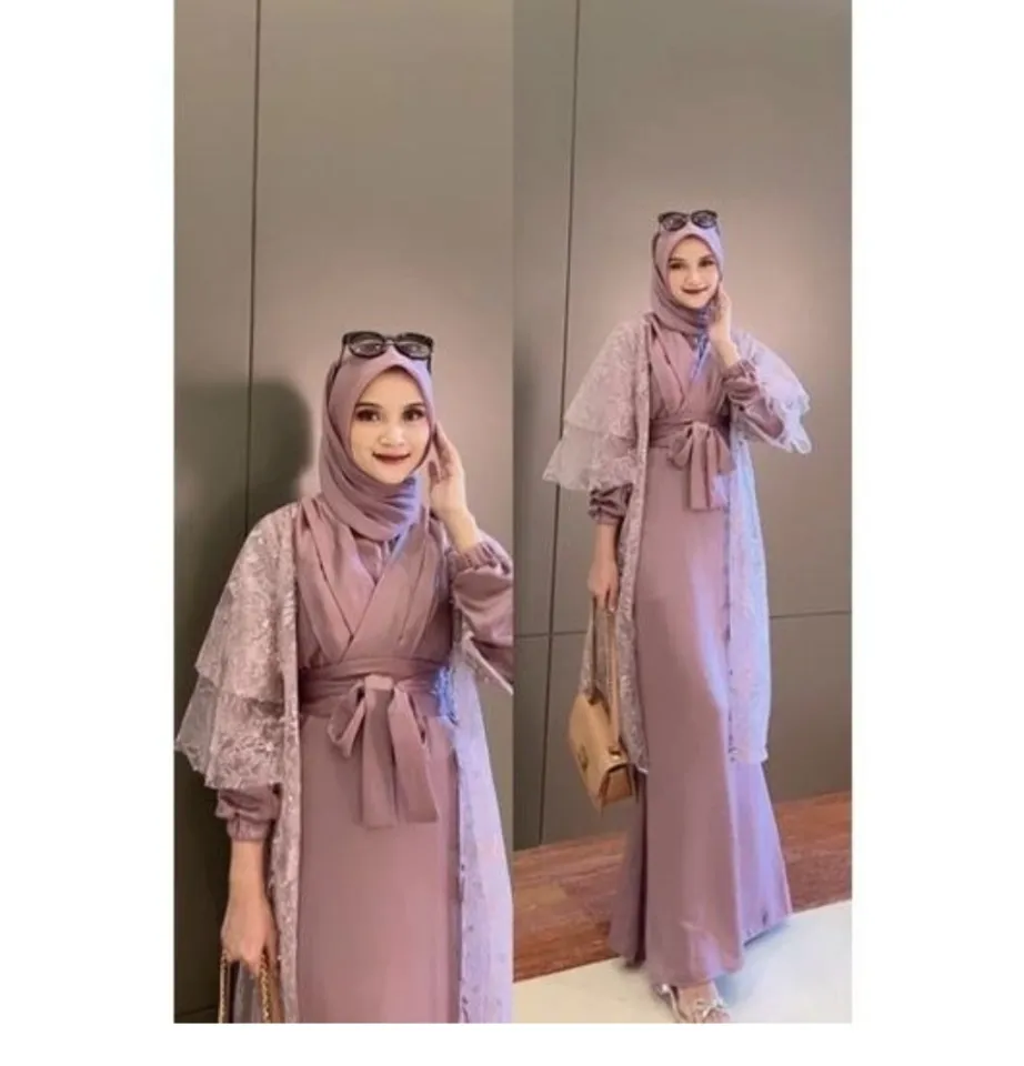 dress polos outer brokat